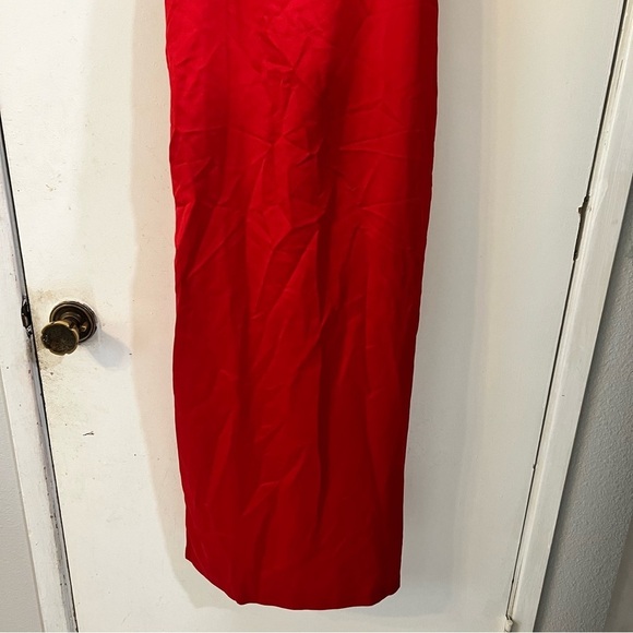 WYLDR Red Maxi Gown Party Dress XS Event Wedding Cocktail Cut Out Prom - Picture 9 of 9